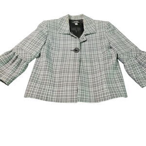 Giorgio Sant' Angelo Womens Blazer Multicolor Size 6P 100% Polyester Buttons